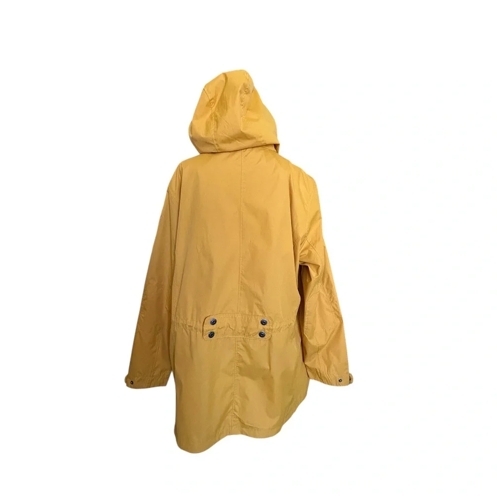 Natural Reflections Mustard Hooded Rain Jacket 1X NWT | Lightweight Utility - Picture 5 of 13